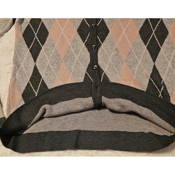 Charter Club Cardigan Preppy Style Pink and Gray Women's Size Medium - Picture 9 of 10